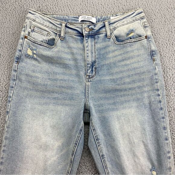 Judy Blue Women's Adrian High Rise Slit Hem Straight Leg Jeans | Size: 15/32 - Picture 4 of 16